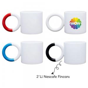 2 li Porselen Nescafe Fincanı